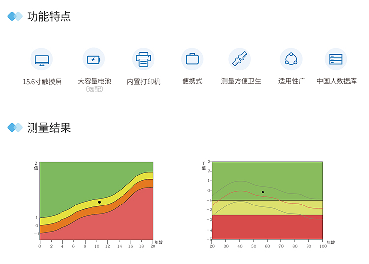 便攜骨密度儀功能特點